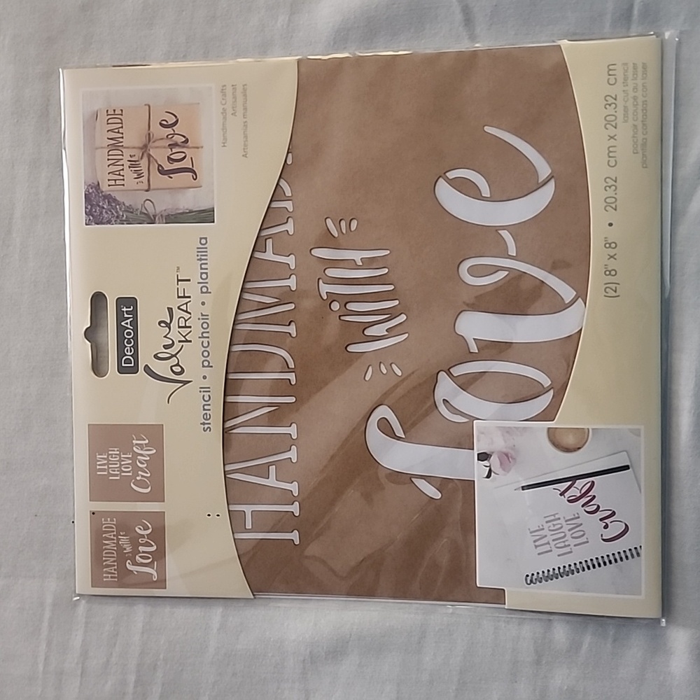 NWT DecoArt 8x8 Reusable Stencil 2 pack